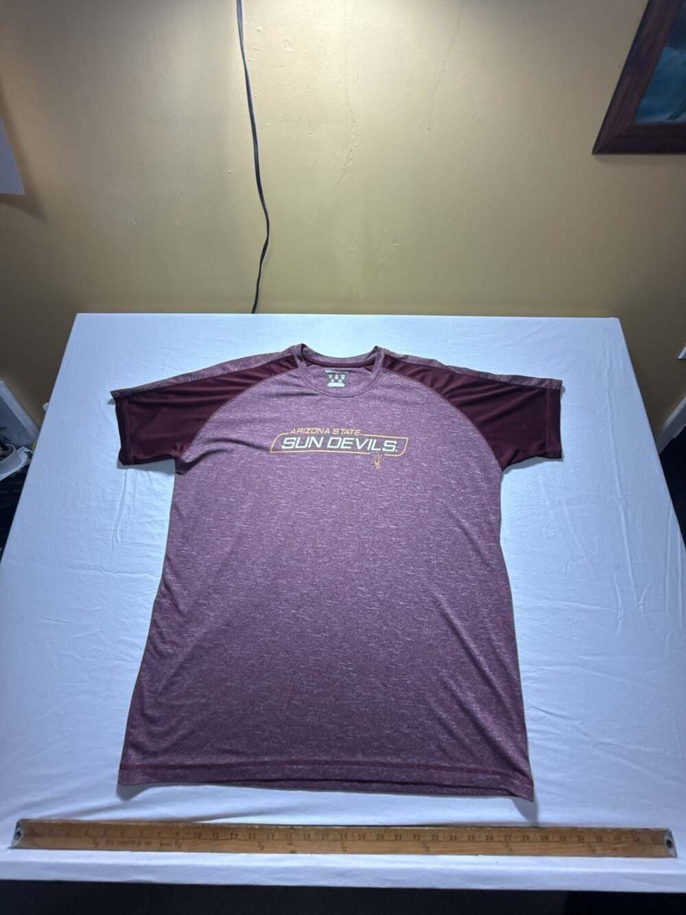 Champion Arizona State Sun Devils T-Shirt Size XL Maroon Polyester